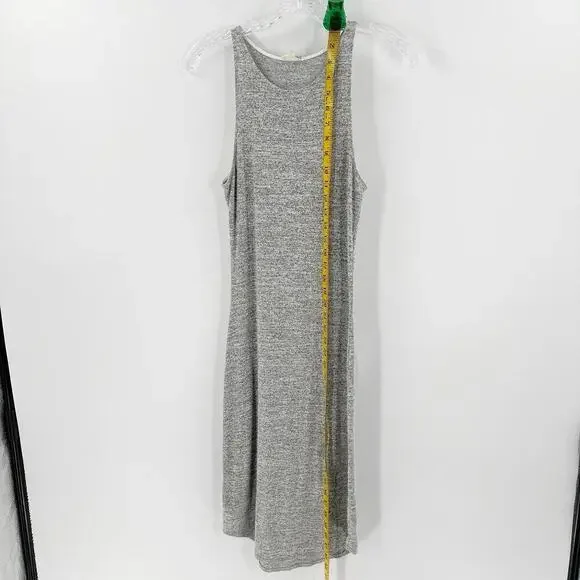 Wilfred Free Heather Gray Scoop Neck Sleeveless Casual Midi Tank Dress Small - Picture 9 of 10
